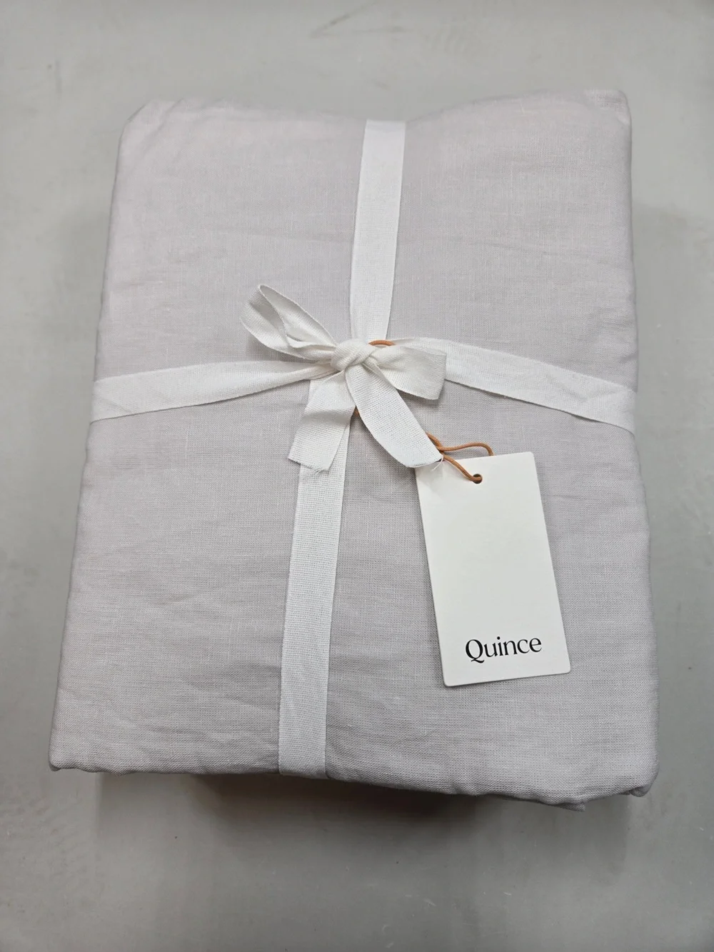 NWT QUINCE Set Of 2 48x96 European Linen Curtains Cloud 9277
